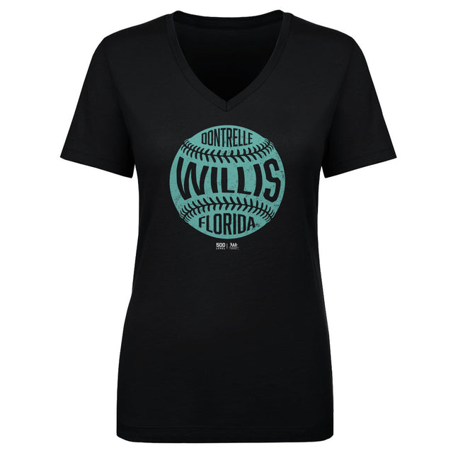 Dontrelle Willis Women's V-Neck T-Shirt | 500 LEVEL
