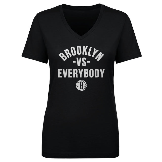Brooklyn Nets Women's V-Neck T-Shirt | 500 LEVEL
