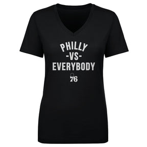 Philadelphia 76ers Women's V-Neck T-Shirt | 500 LEVEL