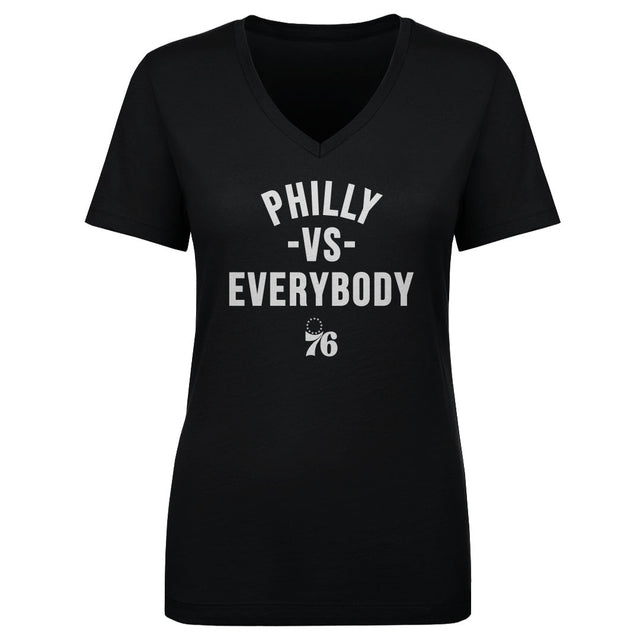 Philadelphia 76ers Women's V-Neck T-Shirt | 500 LEVEL