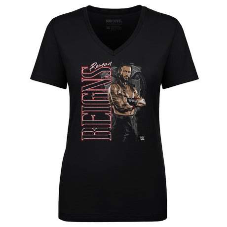 Roman Reigns Women's V-Neck T-Shirt | 500 LEVEL