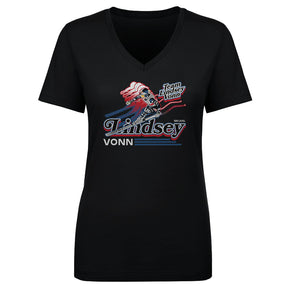 Lindsey Vonn Women's V-Neck T-Shirt | 500 LEVEL