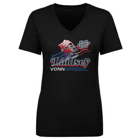 Lindsey Vonn Women's V-Neck T-Shirt | 500 LEVEL