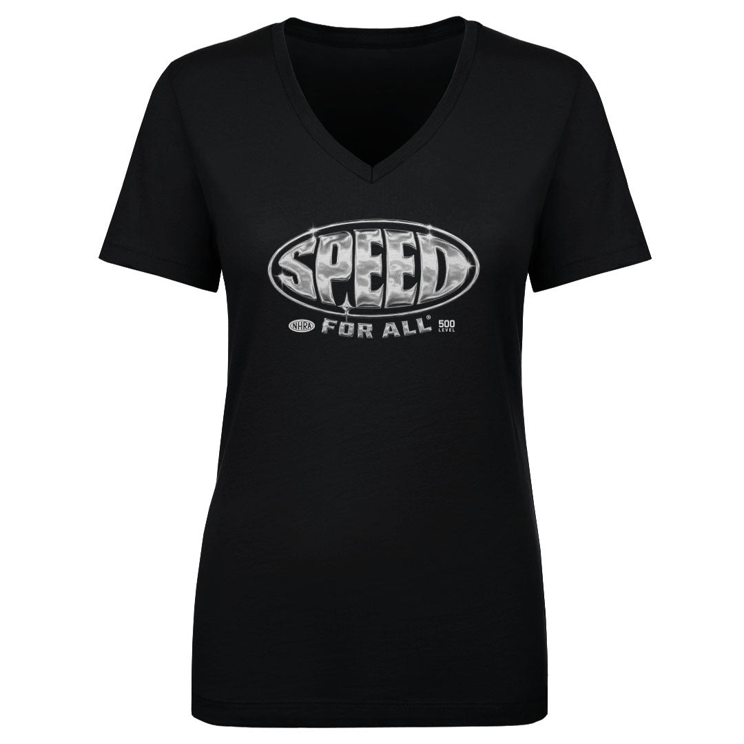 NHRA Women's V-Neck T-Shirt | 500 LEVEL