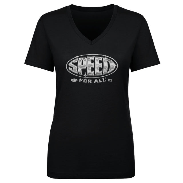 NHRA Women's V-Neck T-Shirt | 500 LEVEL