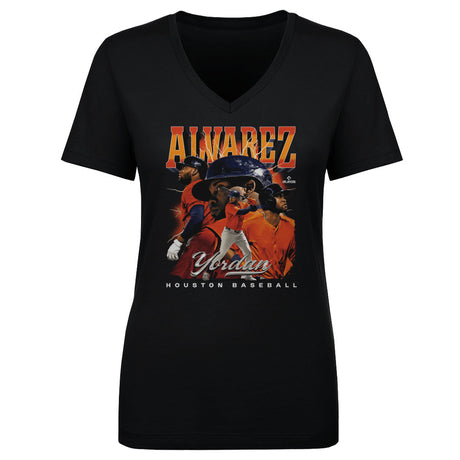 Yordan Alvarez Women's V-Neck T-Shirt | 500 LEVEL