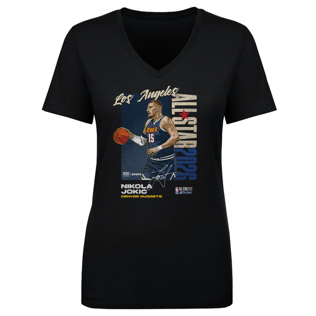 Nikola Jokic Women's V-Neck T-Shirt | 500 LEVEL