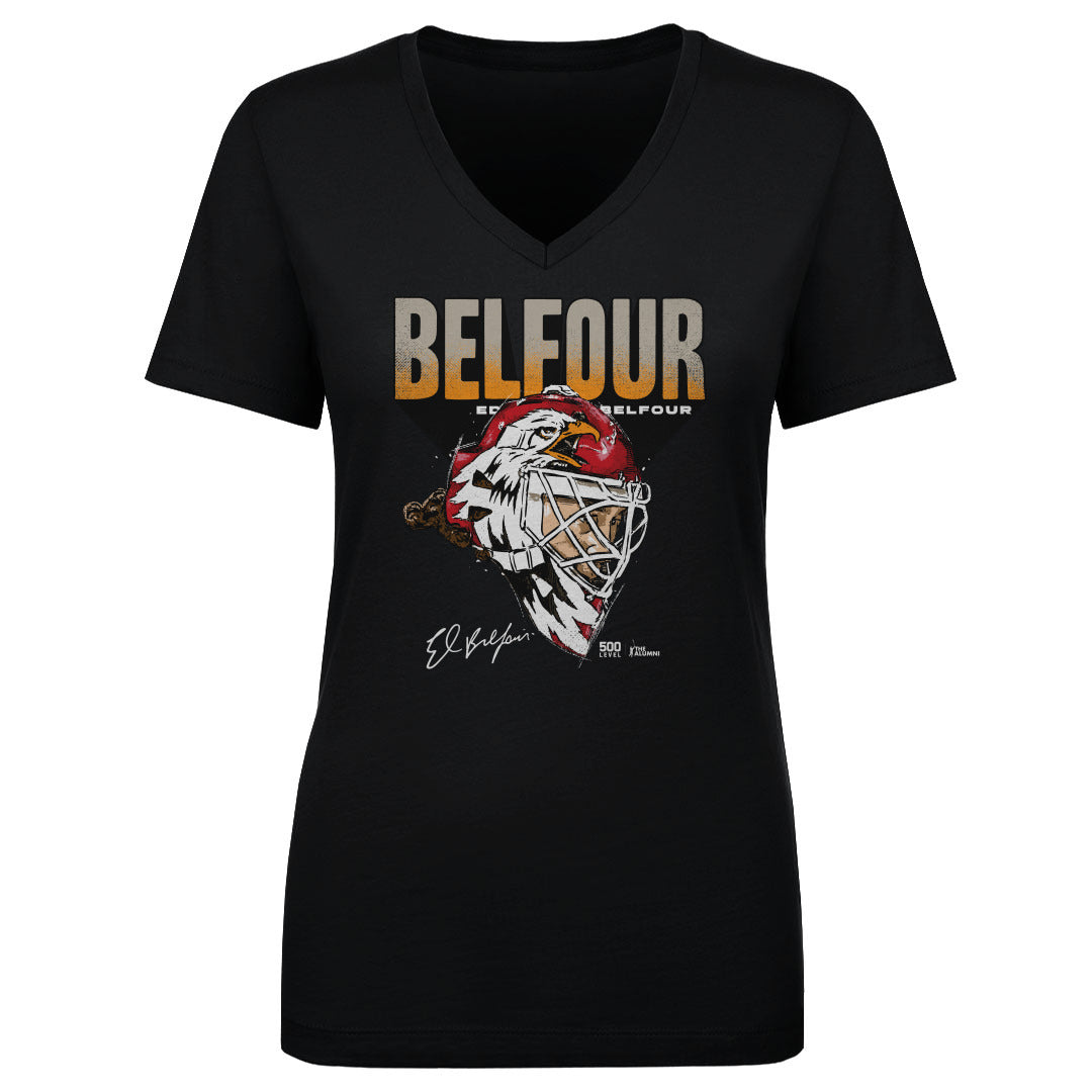 Ed Belfour Women's V-Neck T-Shirt | 500 LEVEL