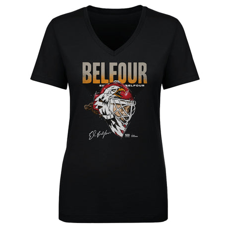Ed Belfour Women's V-Neck T-Shirt | 500 LEVEL