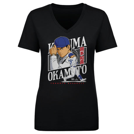 Kazuma Okamoto Women's V-Neck T-Shirt | 500 LEVEL