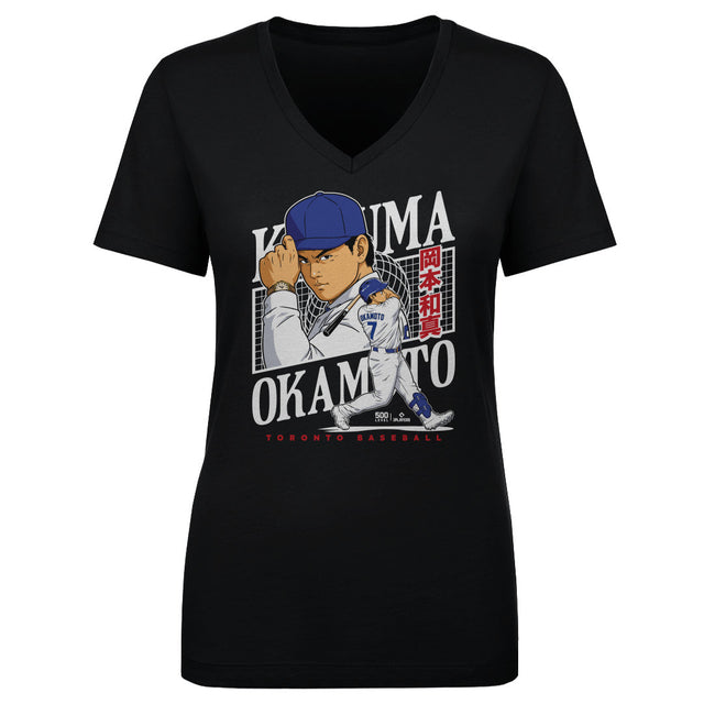 Kazuma Okamoto Women's V-Neck T-Shirt | 500 LEVEL