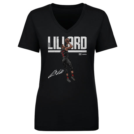 Damian Lillard Women's V-Neck T-Shirt | 500 LEVEL
