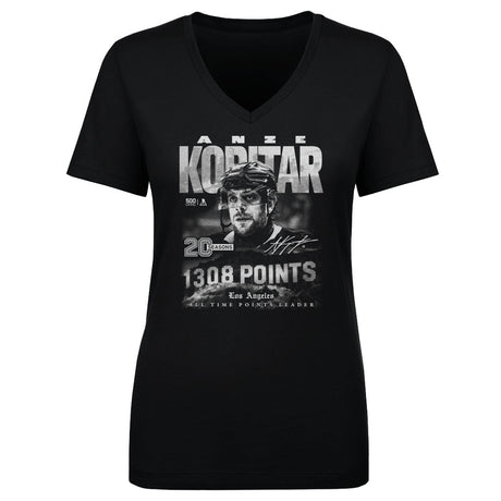 Anze Kopitar Women's V-Neck T-Shirt | 500 LEVEL