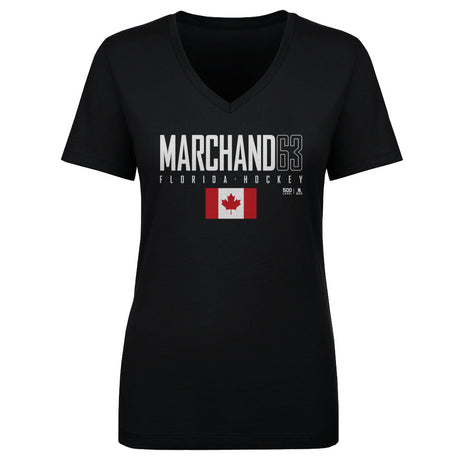 Brad Marchand Women's V-Neck T-Shirt | 500 LEVEL
