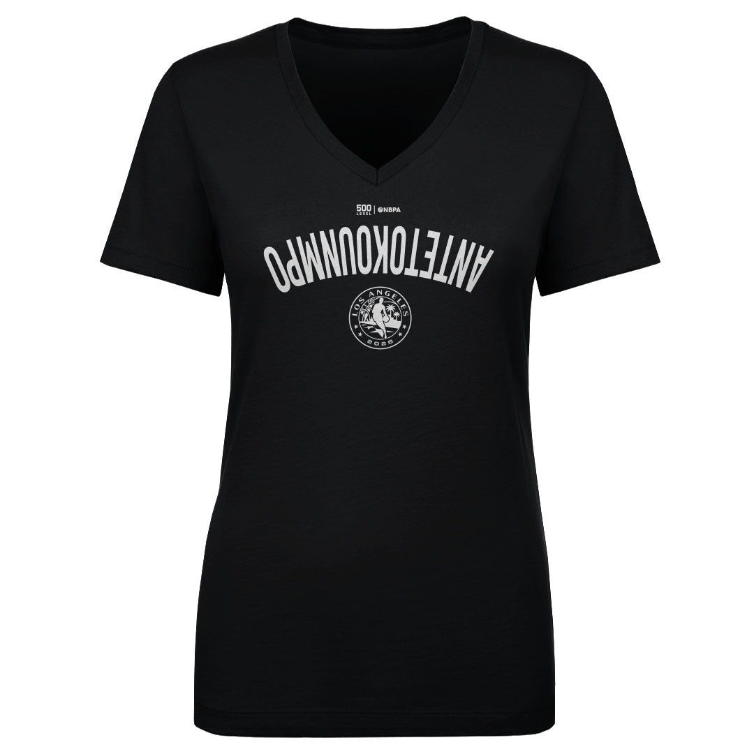 Giannis Antetokounmpo Women's V-Neck T-Shirt | 500 LEVEL