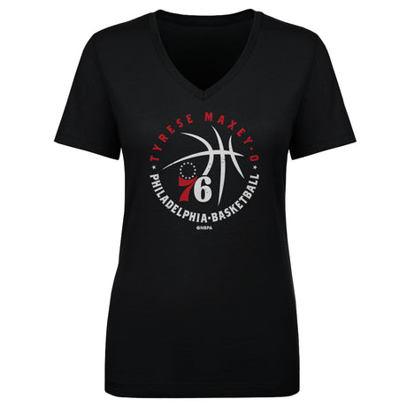 Tyrese Maxey Women's V-Neck T-Shirt | 500 LEVEL