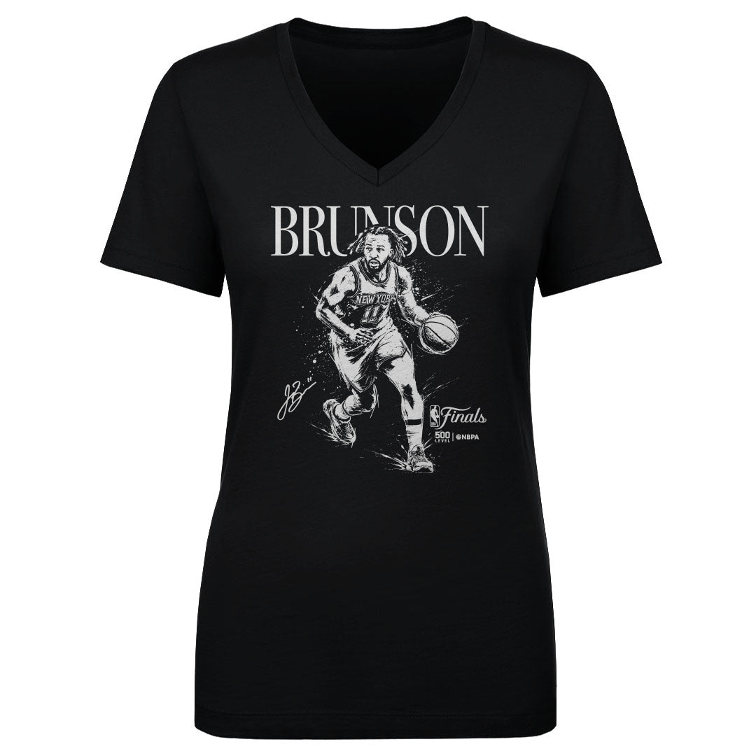 Jalen Brunson Women's V-Neck T-Shirt | 500 LEVEL