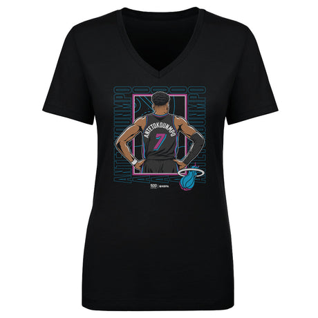 Giannis Antetokounmpo Women's V-Neck T-Shirt | 500 LEVEL
