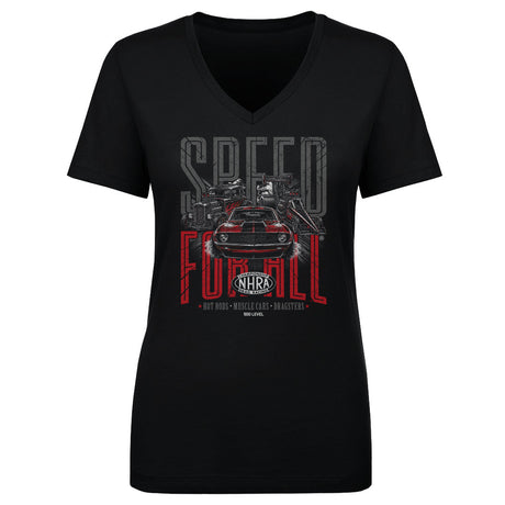 NHRA Women's V-Neck T-Shirt | 500 LEVEL