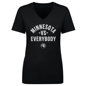 Minnesota Timberwolves Women's V-Neck T-Shirt | 500 LEVEL