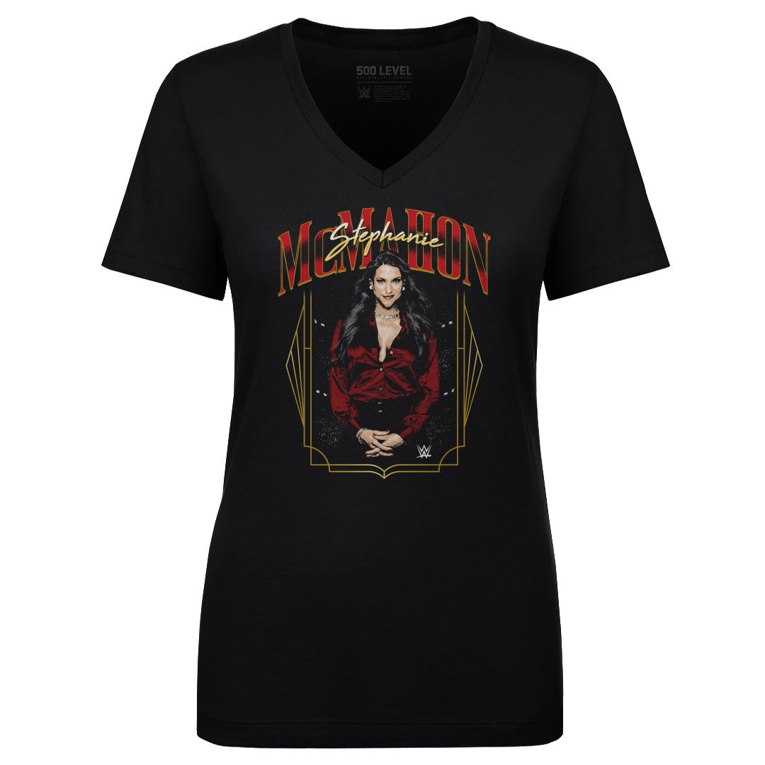 Stephanie McMahon Women's V-Neck T-Shirt | 500 LEVEL