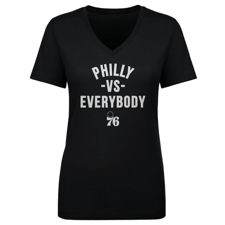 Philadelphia 76ers Women's V-Neck T-Shirt | 500 LEVEL