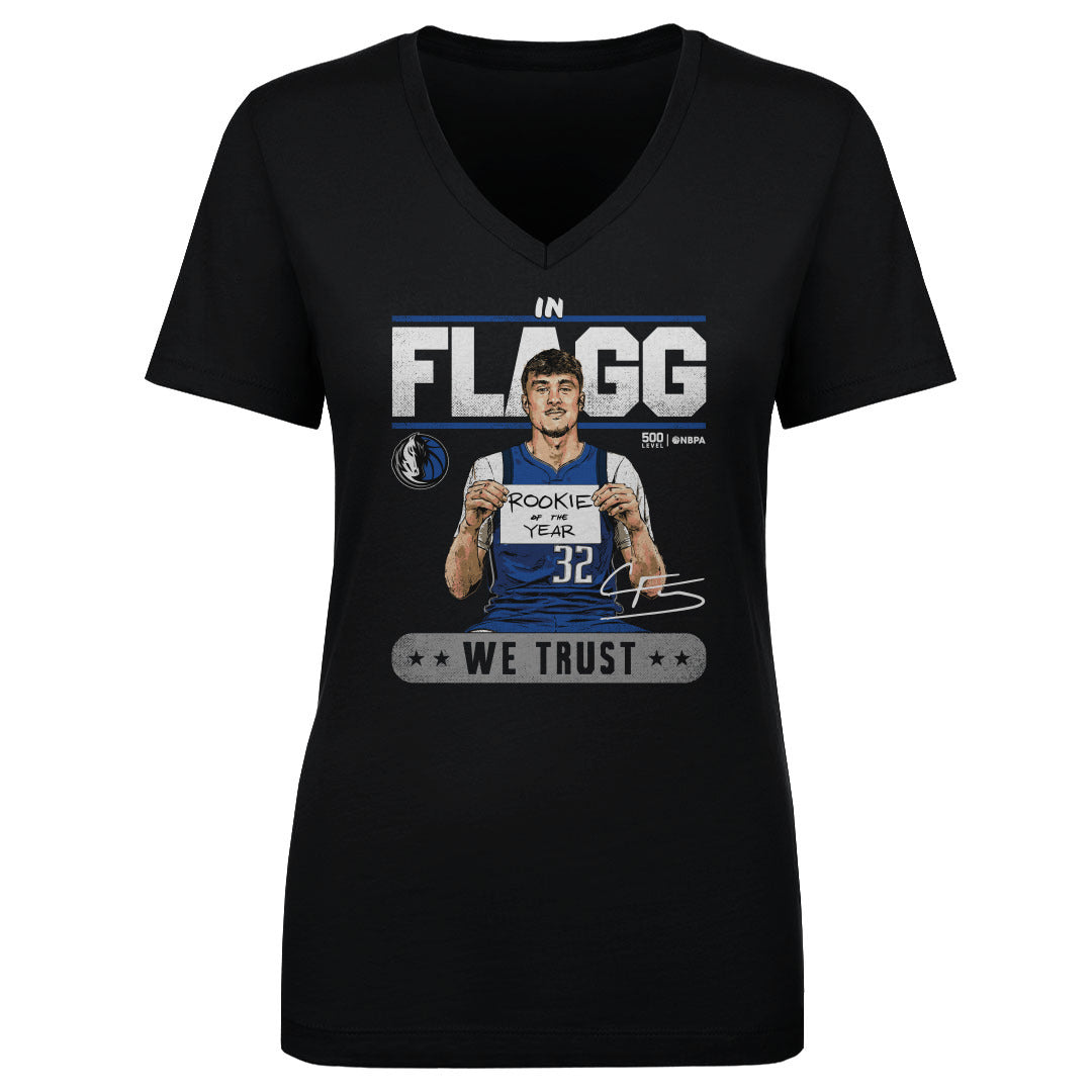 Cooper Flagg Women's V-Neck T-Shirt | 500 LEVEL