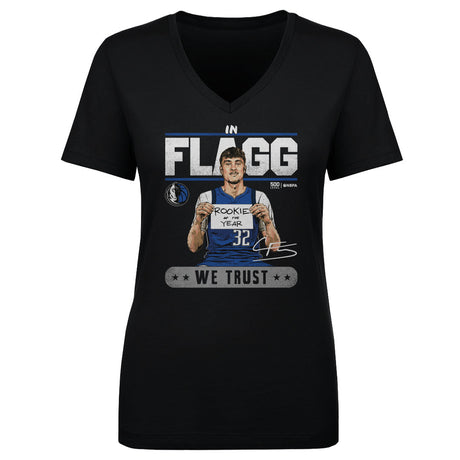 Cooper Flagg Women's V-Neck T-Shirt | 500 LEVEL