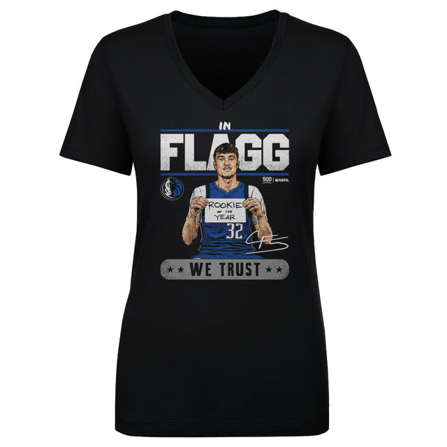 Cooper Flagg Women's V-Neck T-Shirt | 500 LEVEL
