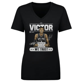 Victor Wembanyama Women's V-Neck T-Shirt | 500 LEVEL