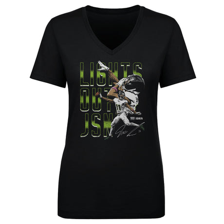 Jaxon Smith-Njigba Women's V-Neck T-Shirt | 500 LEVEL
