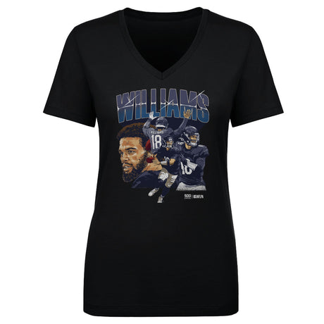 Caleb Williams Women's V-Neck T-Shirt | 500 LEVEL