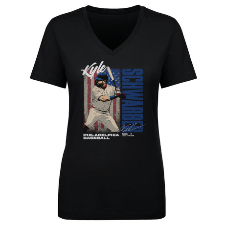 Kyle Schwarber Women's V-Neck T-Shirt | 500 LEVEL