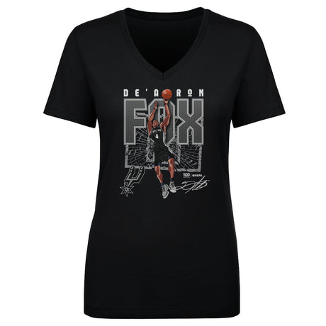 De'Aaron Fox Women's V-Neck T-Shirt | 500 LEVEL