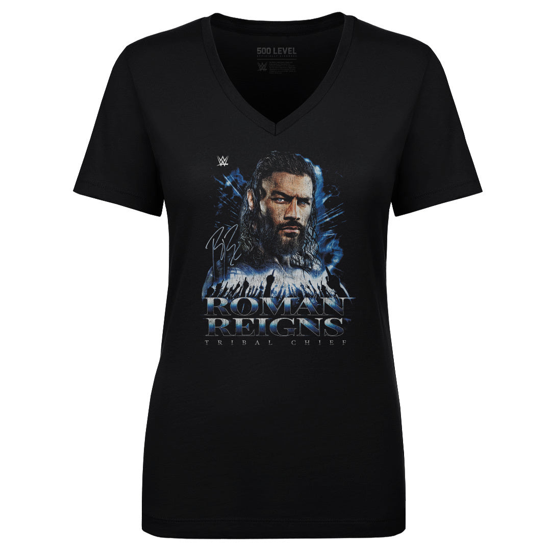 Roman Reigns Women's V-Neck T-Shirt | 500 LEVEL