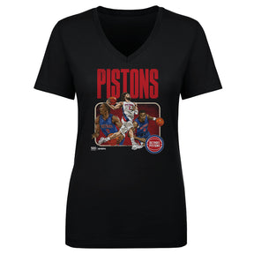 Detroit Pistons Women's V-Neck T-Shirt | 500 LEVEL