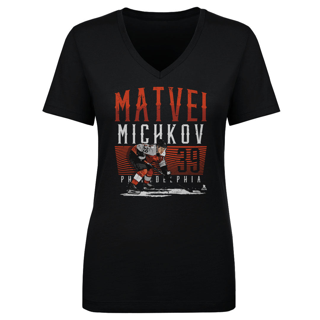 Matvei Michkov Women's V-Neck T-Shirt | 500 LEVEL