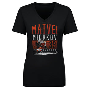 Matvei Michkov Women's V-Neck T-Shirt | 500 LEVEL
