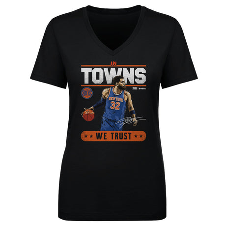 Karl-Anthony Towns Women's V-Neck T-Shirt | 500 LEVEL