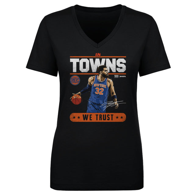 Karl-Anthony Towns Women's V-Neck T-Shirt | 500 LEVEL