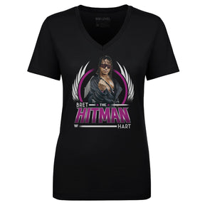 Bret Hart Women's V-Neck T-Shirt | 500 LEVEL