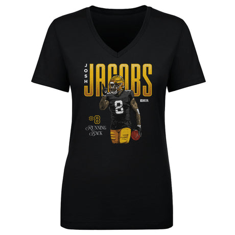 Josh Jacobs Women's V-Neck T-Shirt | 500 LEVEL