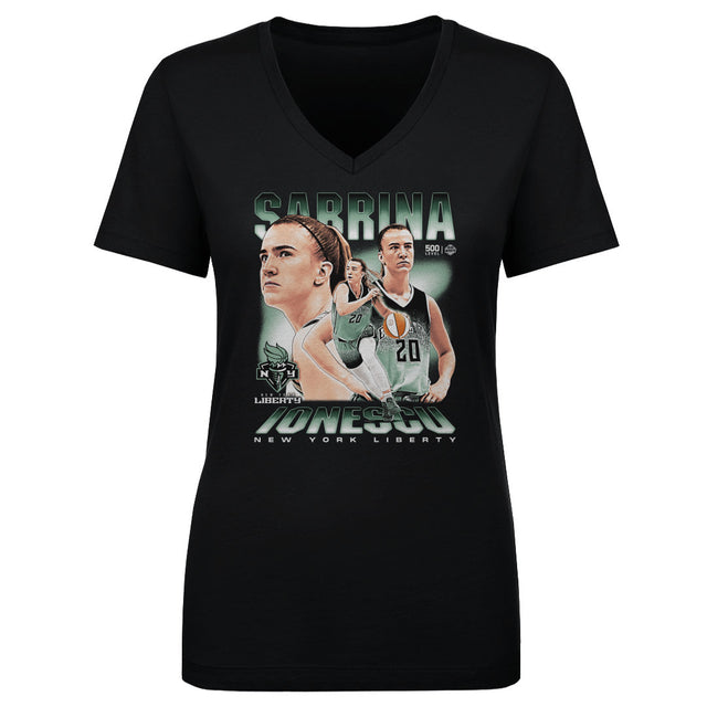 Sabrina Ionescu Women's V-Neck T-Shirt | 500 LEVEL