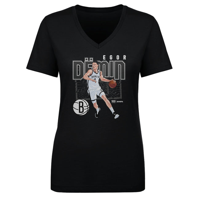 Egor Demin Women's V-Neck T-Shirt | 500 LEVEL