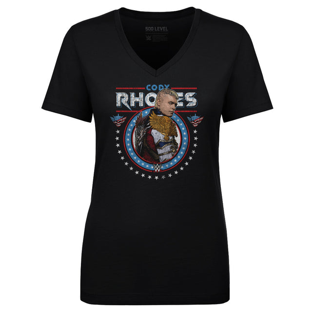 Cody Rhodes Women's V-Neck T-Shirt | 500 LEVEL