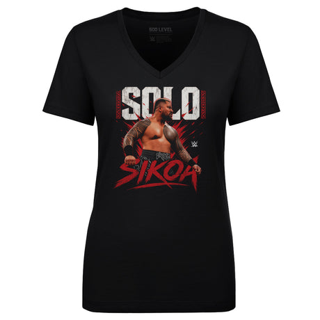Solo Sikoa Women's V-Neck T-Shirt | 500 LEVEL