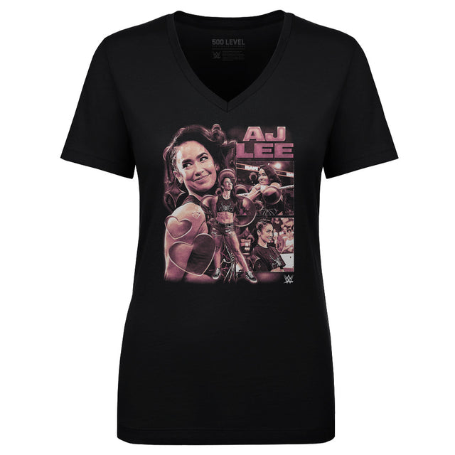 AJ Lee Women's V-Neck T-Shirt | 500 LEVEL