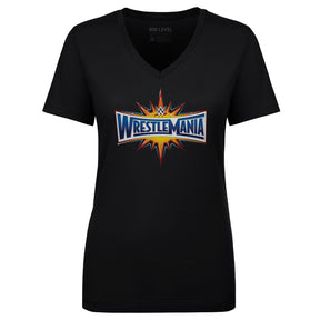 WrestleMania Women's V-Neck T-Shirt | 500 LEVEL