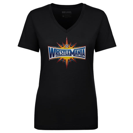 WrestleMania Women's V-Neck T-Shirt | 500 LEVEL