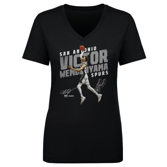 Victor Wembanyama Women's V-Neck T-Shirt | 500 LEVEL